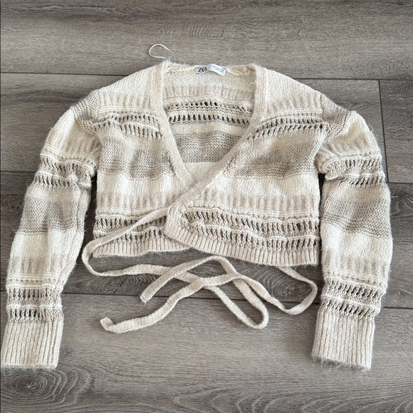 Zara knit wrap cardigan small - Picture 6 of 6